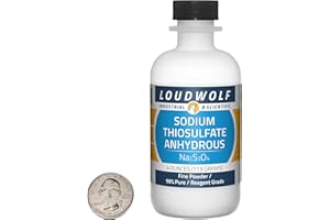 LOUDWOLF Sodium Thiosulfate Anhydrous / 4 Ounce Bottle / 98% Pure Reagent Grade/Fine Powder