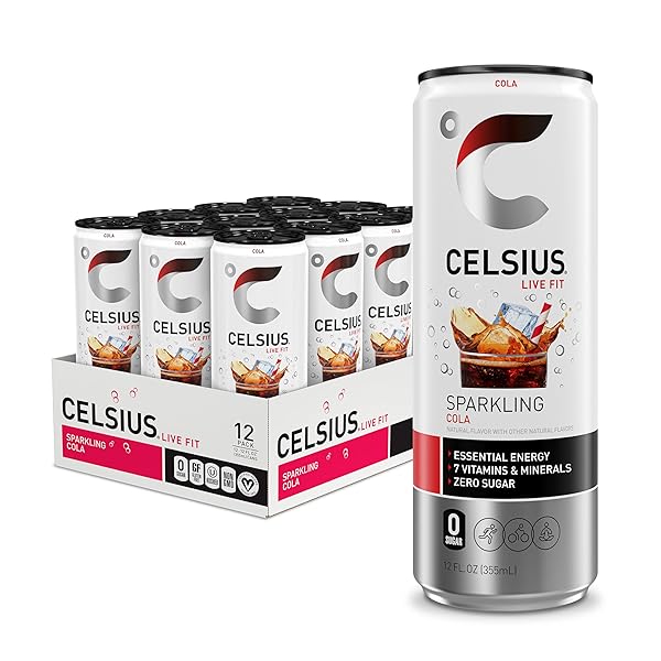 CELSIUS SPARKLING, FUNCTIONAL ESSENTIAL ENERGY DRINK 12 FL OZ (PACK OF 12)