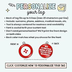 Seizure Alert Dog Tag – Add Your Info to The Back