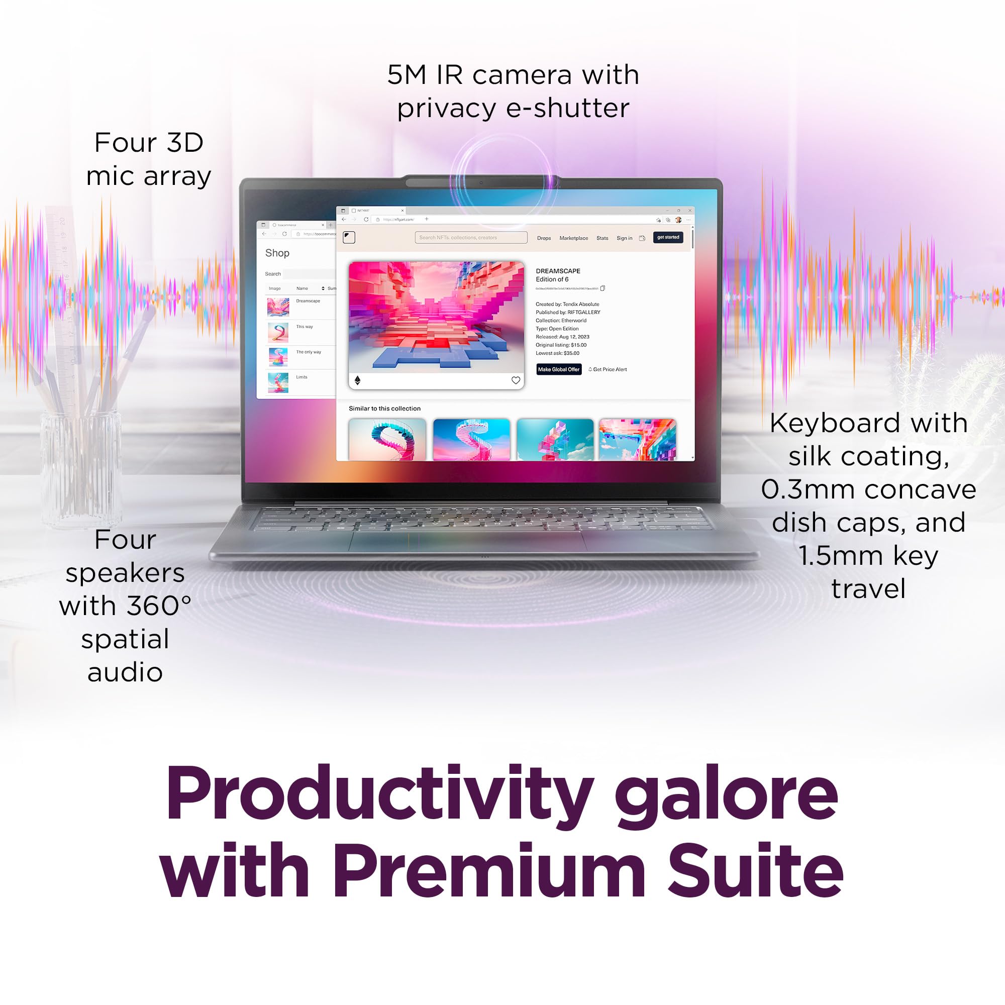 Lenovo Slim 7i Aura Edition - 2025 - Copilot+ PC - Core Ultra 7 Processor 256V - 14