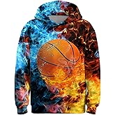 3D Novelty Boys Girls Hoodies, Long Sleeve Pullover Sweatshirt with Front Pocket for Kids Teens