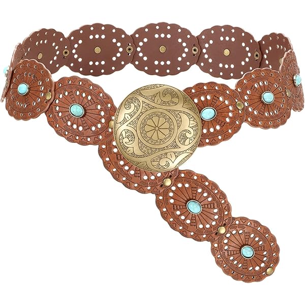 FASUND Bohemian Women Elastic Waist Belt Ethnic Beaded  display picture 2