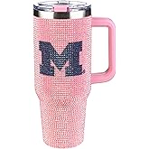The Memory Company Officially Licensed NCAA - 46oz Pink Bling Game Day Tumbler