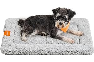 Feandrea Warm Dog Cat Pad, Pet Mat Bed Blanket for Dogs and Cats, Dog Crate Mattress, 30 x 20 Inches, M, Machine Washable Dry