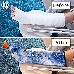 LedBack Blue Marble Print Cast Cover for Foot and