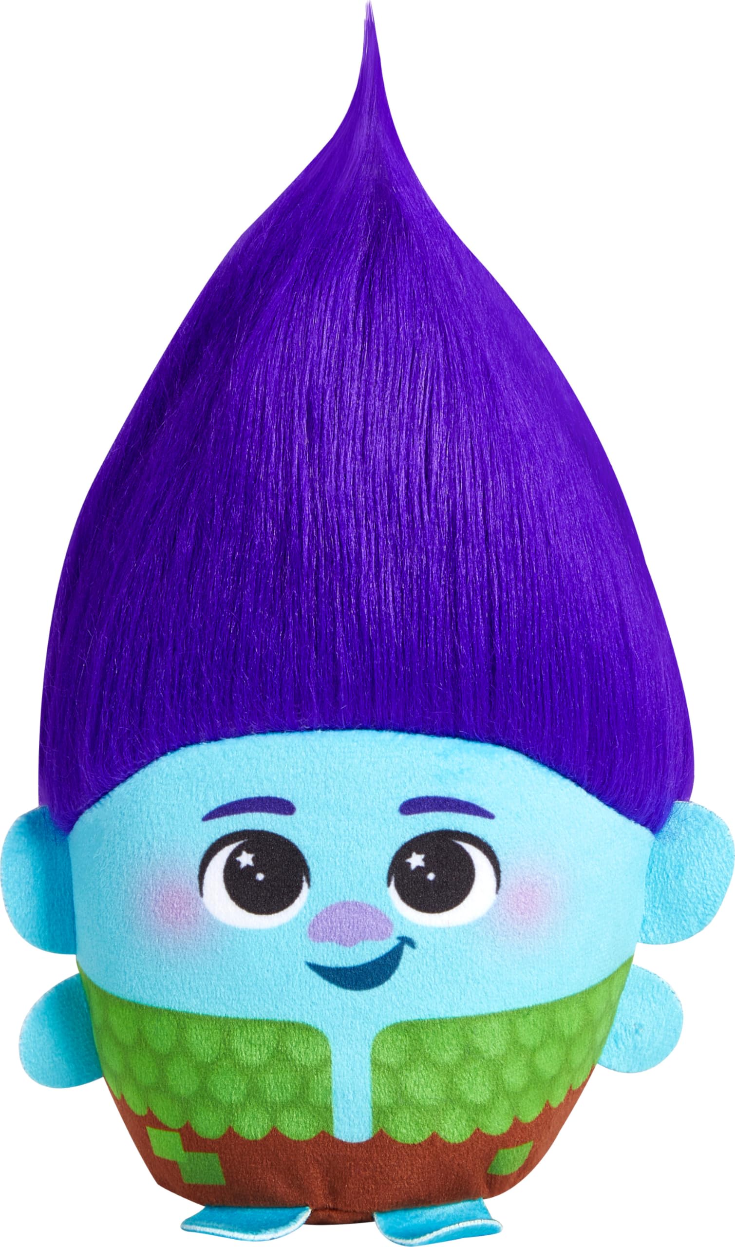 Mattel ​DreamWorks Trolls Band Together Hairmony Mixers Branch Plush Toy with Sound, 6-inch Soft Doll Inspired by the Movie, Interactive Harmonizing​