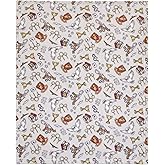 NoJo Harry Potter Magical Moments Grey and White Super Soft Baby Blanket
