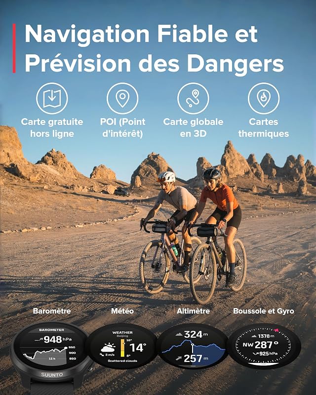 Race S Montre Sport Femme Homme, Tracker d'Activités GPS Running, Bi-Band GNSS, Carte Hors Ligne, Écran Tactile AMOLED, Smartwatch Cardiofréquencemètre Podomètre Altimètre, 13 Jours d'Autonomie
