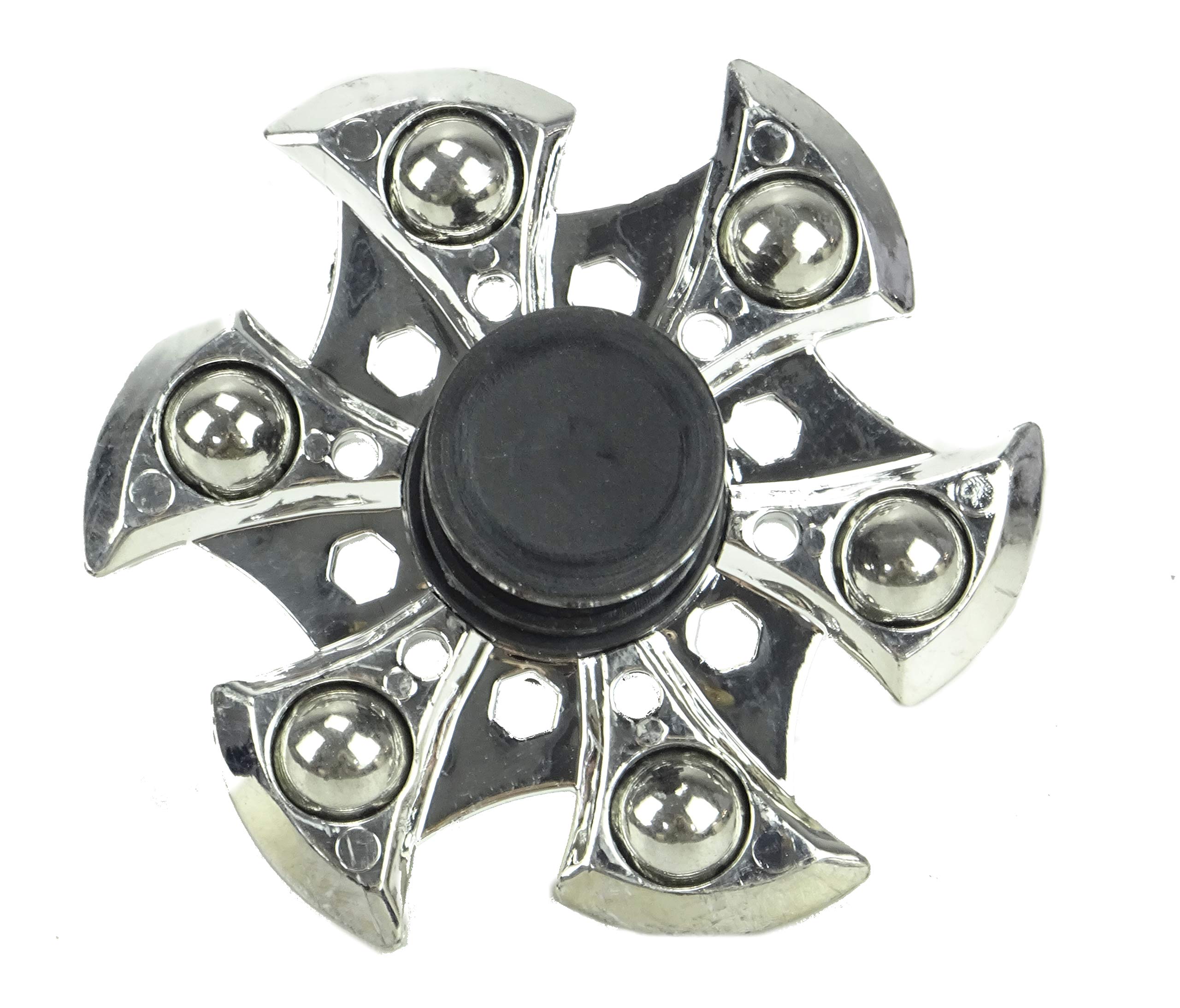 Toyland Spinnerooz Hand Spinner Novelty Toy - Fidget Spinner - 3 In 1 - Jump, Bounce, Spin (Silver)