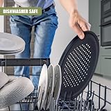 GEEZY Large Non-Stick Pizza Baking Tray 32cm Set of 2 Carbon Steel Perforated view 8
