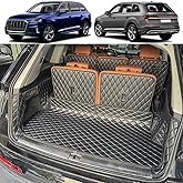 7DEEKEI Cargo Mat Compatible with 2017-2026 Audi Q7 Cargo Liner for Q7/SQ7 Trunk Mat (Rear Left and Right Side Panels)