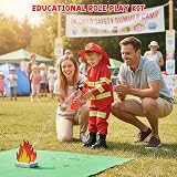 LOYO Kids Firefighter Costume Role Play Set 3-6 Years Fireman Outfit view 3