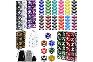SIXPOINTS 130 Pieces MTG Counter Dice Plus 1 Life Counters Tokens 6 Sided D20 Dice & MTG Counters/Keyword Counters Set Compatible with Magic The Gathering, TCG, Card Games Accessories