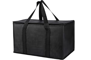 musbus XL Insulated Reusable Grocery Shopping Tote Bag, Insulated Cooler Bags, Waterproof, Sturdy Zipper, Stands Upright