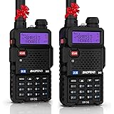 BAOFENG UV-5X (UV-5G) GMRS Radio, Long Range Walkie Talkies Rechargeable, Two Way Radio with NOAA Weather Alerts & Scan, GMRS