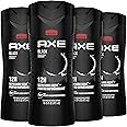 AXE Body Wash Black 4 Count 12h Refreshing Scent Cleanser Frozen Pear & Cedarwood Men's Body Wash with 100% Plant-Based Moisturizers 16 oz
