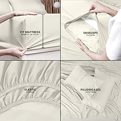 Utopia Bedding Queen Sheet Set – 4 Piece Bed