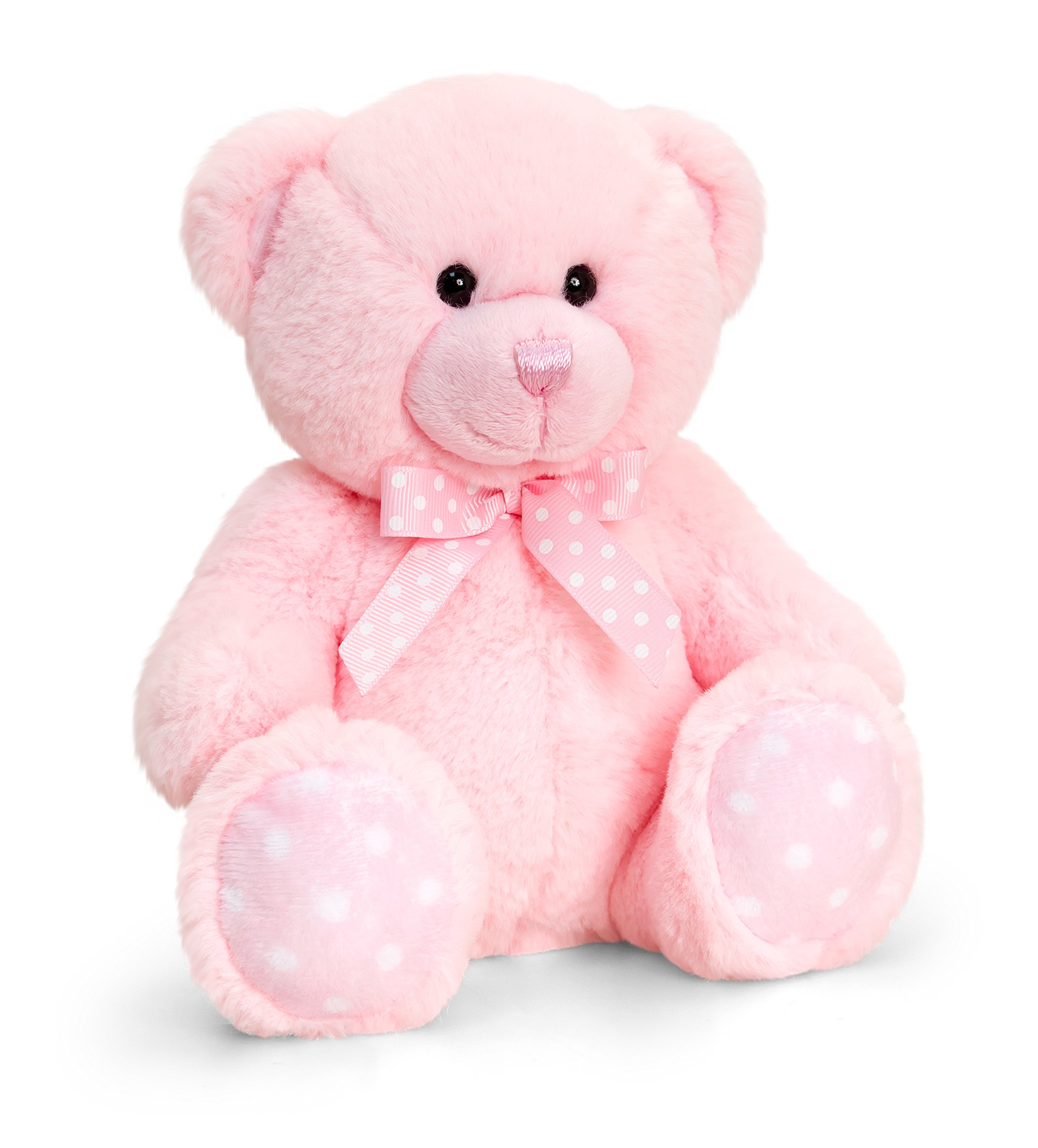 Keel Toys 35cm Baby Spotty Bear- Pink