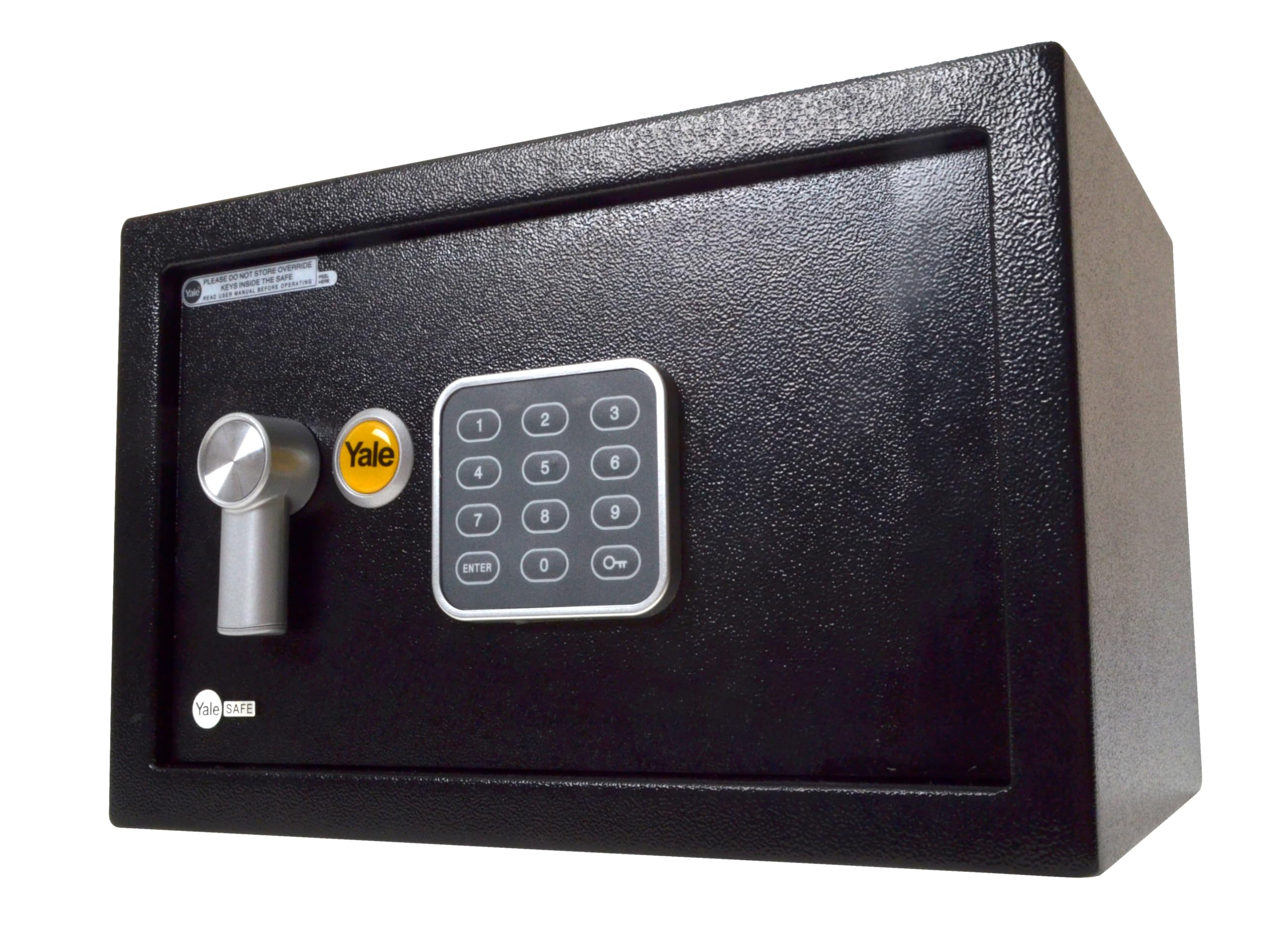 Yale Medium Value Safe, Digital Keypad, LED Light Indicators, 15mm Steel Locking Bolts, Emergency Override Key, Wall And Floor Fixings, Black Finish, YSV/250/DB1