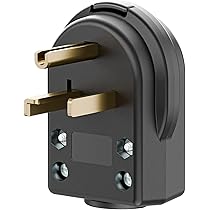 The Eaton S80-SP-L Commercial Grade Angle Universal Power Plug With 30-Amp, 125