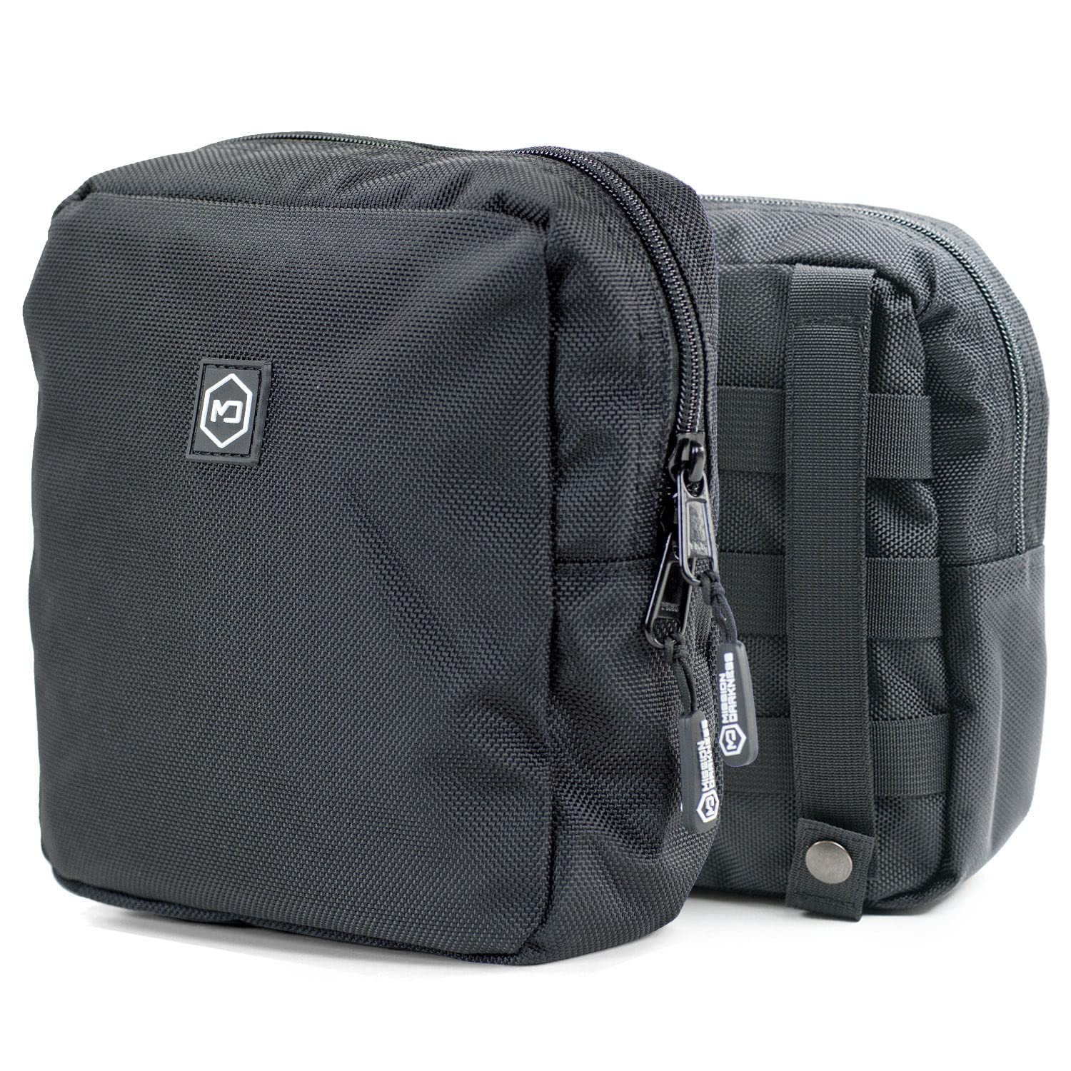 Mission Darkness MOLLE Faraday Pouch. Military-Grade Bag Attaches to Any MOLLE Webbing System. RF Signal Blocking + Anti-Hacking/Tracking/Spying + Data Privacy for Phones, Tablets & Electronic Devices