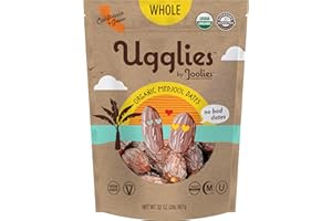 "Ugglies" By Joolies Organic Whole Medjool Dates | 2 Pound Pouch | Fresh California Grown Fruit | Vegan, Gluten-Free, Paleo, No Sugar Added | Great Gift for Friends & Family