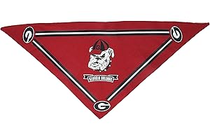 SPORTY K9 Collegiate Georgia Bulldogs Pet Bandana, Small - Dog Bandana must-have for Birthdays, Parties, Sports Games etc..
