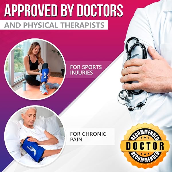 LARGE ICE PACKS FOR INJURIES REUSABLE – ICE PACK FOR BACK PAIN RELIEF (11X14.5) – GEL ICE PACK FOR KNEE, SHOULDER, BACK, HIP