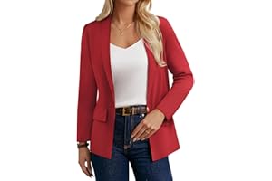 GRACE KARIN Women Sweater Blazers 2025 Business Casual Long Sleeve Open Front Lapel Suit Jacket Knit Cardigan Work Office
