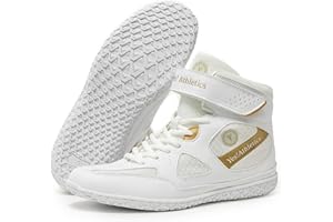 Yes! Athletics Champion1 Wrestling Shoes for Women and Girls - Lightweight, Durable Athletic Shoes for Boxing, Weightlifting, MMA, Kickboxing, Powerlifting and Gym Training