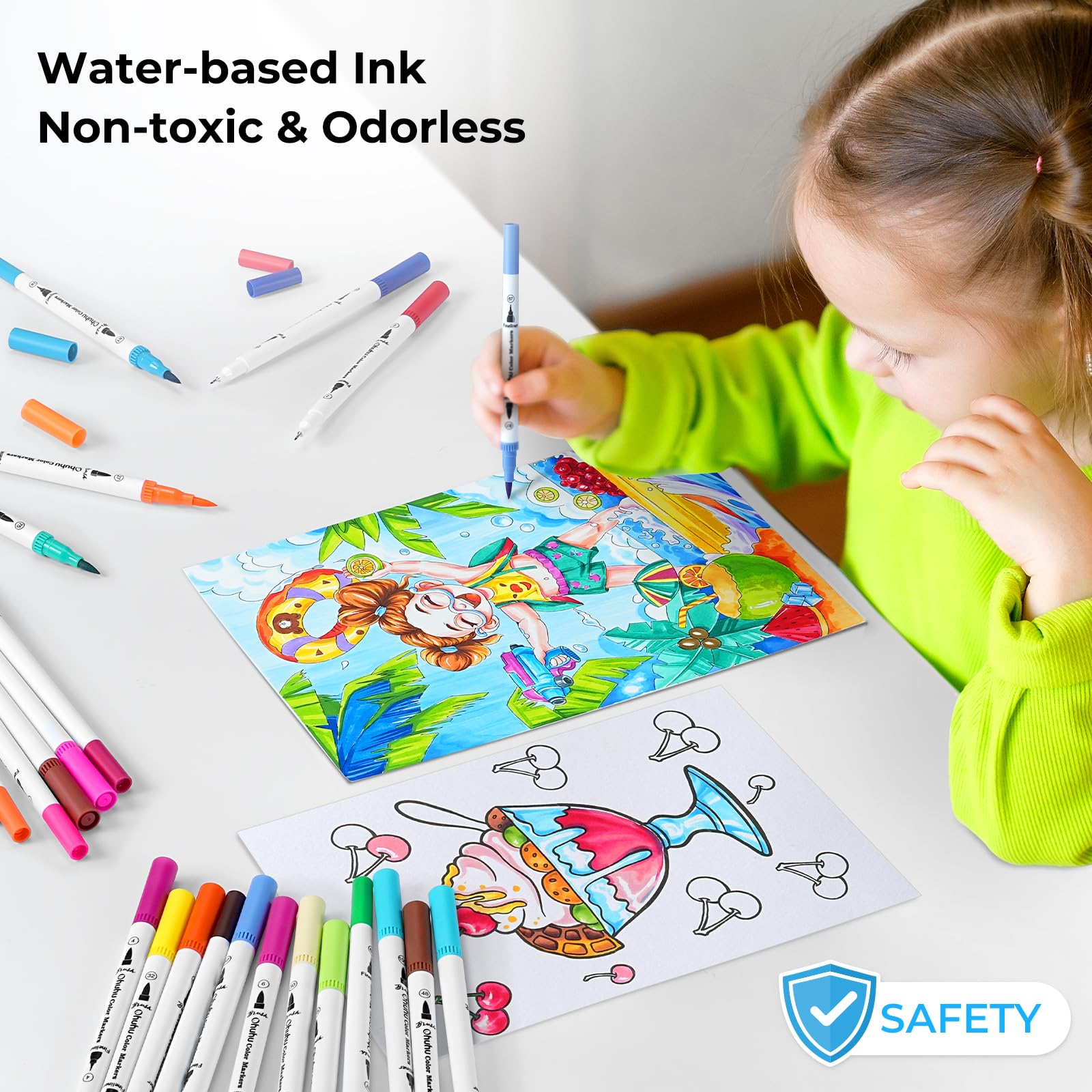 Mua Ohuhu Markers for Adult Coloring Books No bleeding 60 Colors