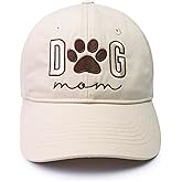 Women's Embroidered Dog Mom Hat Adjustable, Embroidered Baseball Cap for Women, Birthday Gifts for mom Black