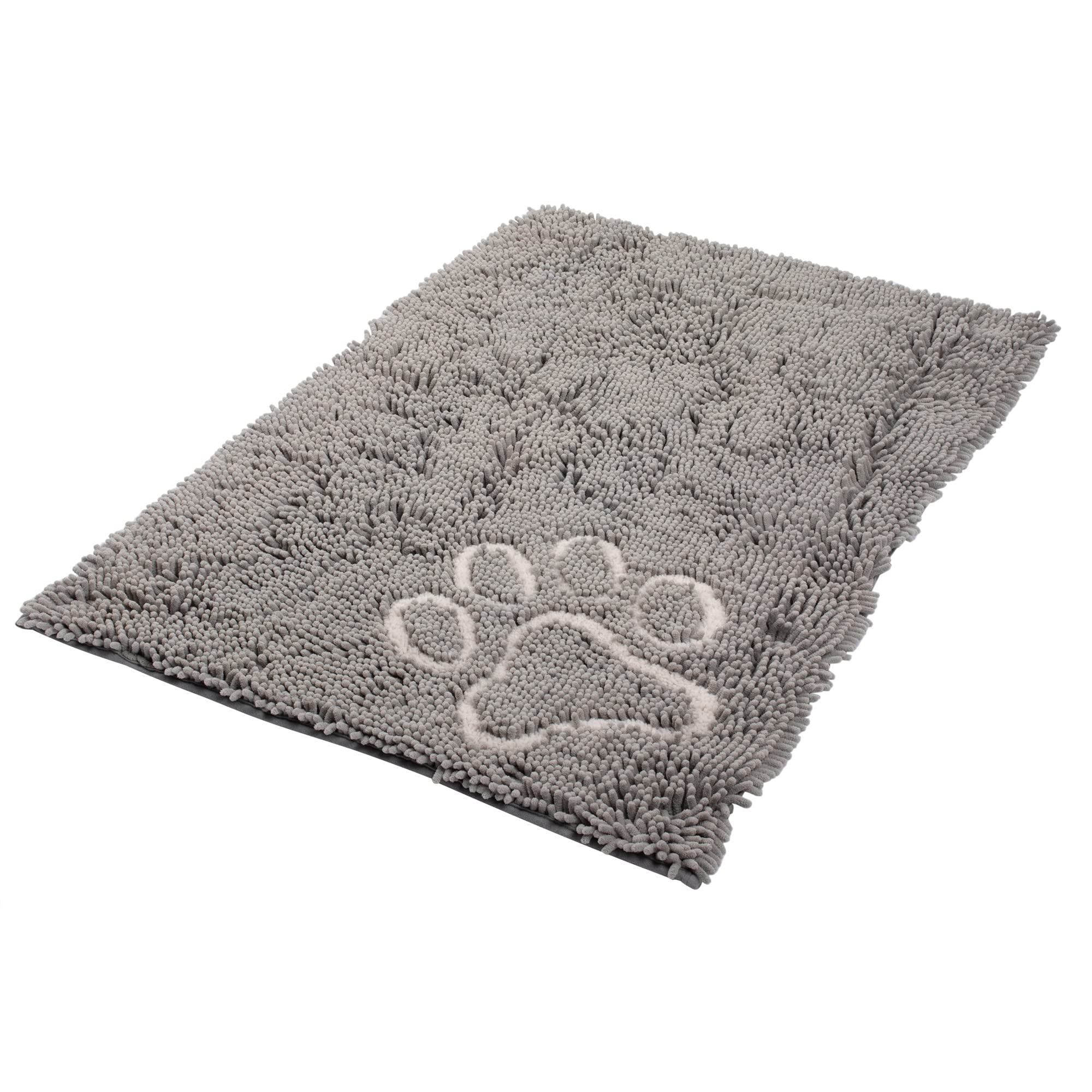 Bunty Indoor Dog Doormat - Low-Profile, Washable, Soft Non Slip Dog Mat for Muddy Paws, Spills, Rain - Cosy Crate Mat, Water/Food Bowl Spill Protector - XL, 103x68cm, Grey