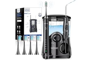 OILSAO Professional Electric Toothbrush with Water Flosser, 600ML Water Dental flosser Ultrasonic Toothbrush Combo, Brushing & Flossing- for Teeth Cleaning and Gum Health with Extra Tips for Multiple Users