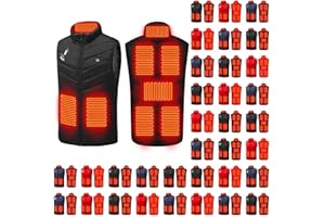Heated Vest for Women Men Winter USB Rechargeable Warm Coats Unisex Stand Collar Christmas Heating Puffer Gilet Tops