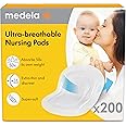 Medela Ultra-Breathable Disposable Nursing Pads 200 Count, New and Improved, Highly Absorbent, Breathable and Discreet for Comfortable Wear