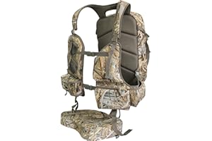 URMONA Turkey Vest for Hunting with Seat Cushion, Camouflage Hunting Vest with Detachable Seat for Turkey Dove and Upland Bird Hunting, Lightweight Adjustable Turkey Hunting Gear Accessories