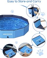 Meowant Foldable Dog Pool XL 63 x 12 Inches Upgrade Thickened PP view 4