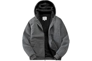 Fozexi Men's Fleece Heavyweight Full Zip Hoodie Sweatshirt Jacket Hooded for Men