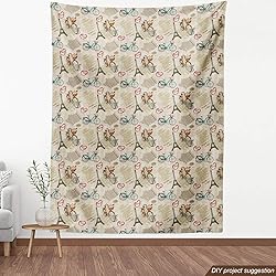 Ambesonne Romantic Fabric by The Yard, Newspaper