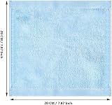 Lanjue 6 Pack Cotton Face Cloths 20x20cm Flannel Washcloths Reusable Makeup view 3