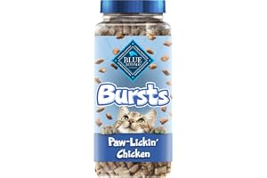 Blue Buffalo Bursts Chicken Crunchy & Creamy Cat Treats, 12 oz | Real Chicken First, Crunchy Shell with Creamy Center, No Chicken By-Product, Corn, Wheat, or Soy