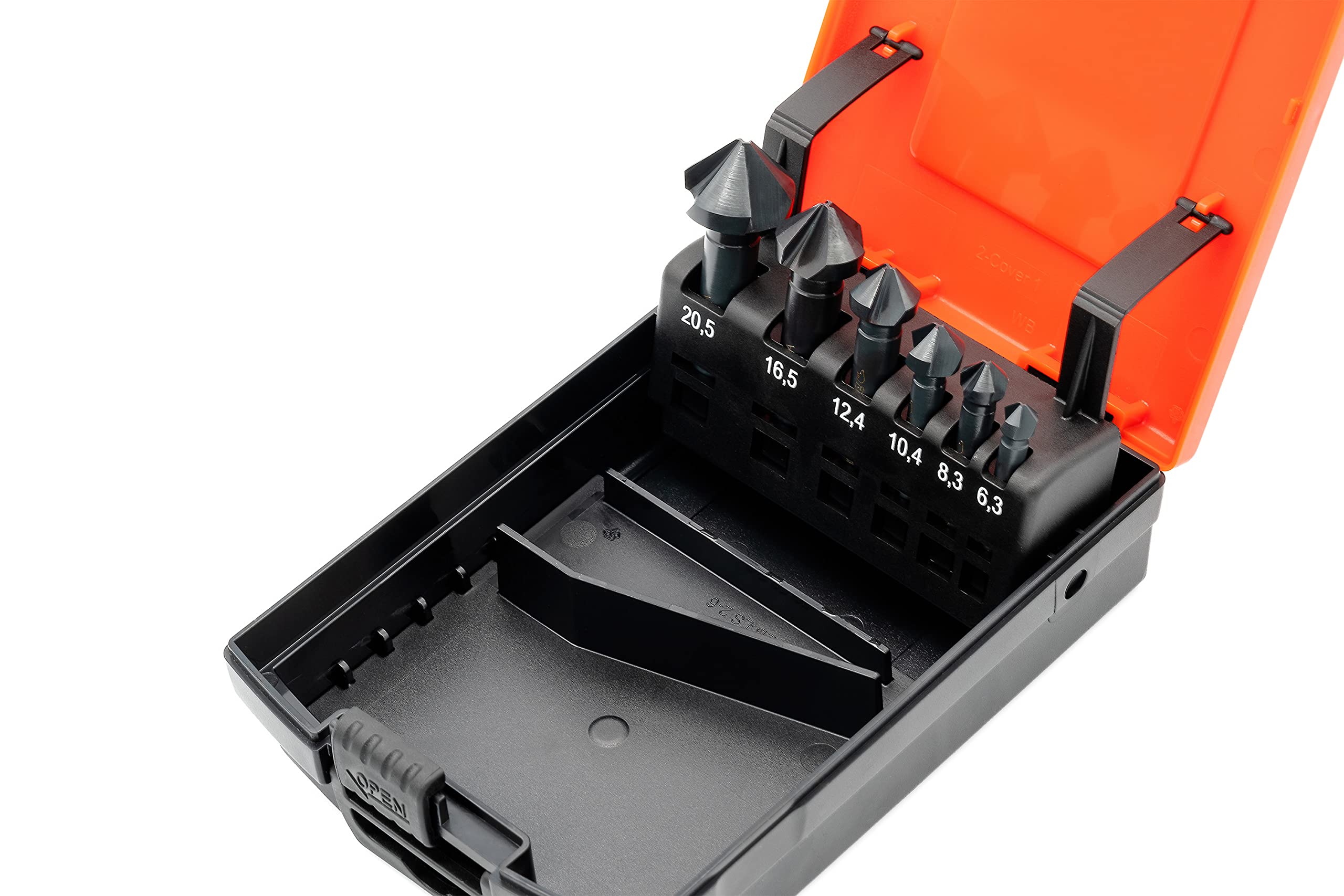 HSSE-VAP 90° Countersink Set 6.3-20.5 mm for Stainless Steel Countersink Set Countersink Deburring Countersink Milling Cutter