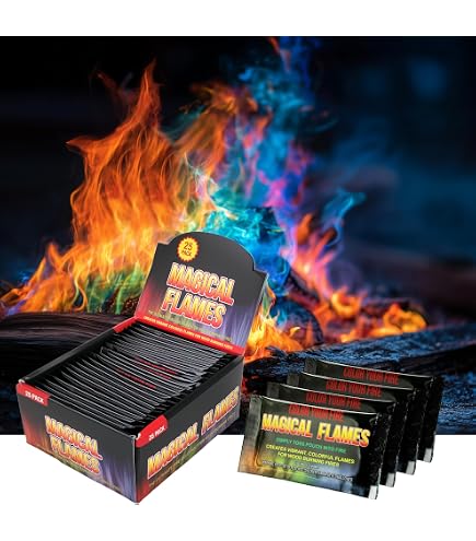 Colorante Per Fuoco Colorful Fire - Confezione 3 Scatole, Fiamme Magiche Colorate Per Camino