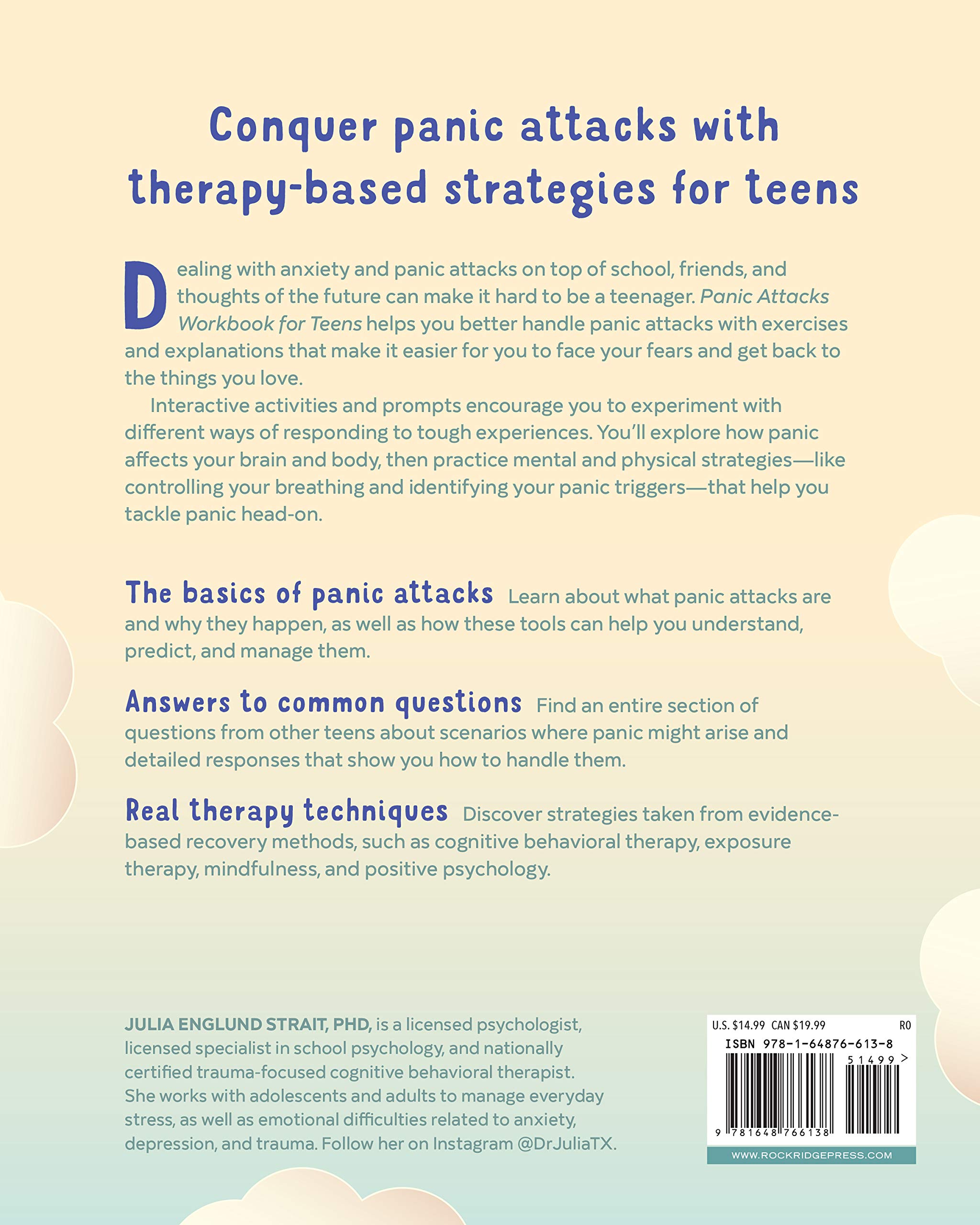 Panic Attacks Workbook For Teens Break Free Of Anxiety And Overcome Fear For Teens Self Help And Psychology Workbooks Strait Phd Julia Englund 9781648766138 Amazon Com Books