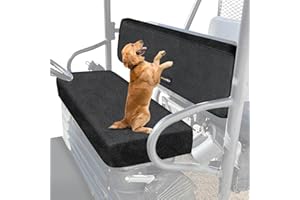 MDPROMCP UTV Mule Seat Covers, Compatible with Kawasaki Mule 4010 3010 4000 3000 3020 2001-2022 Waterproof 1680D Fabric Bench Seat Cover with Adjustable Elastic Hem Premium Mule Accessory Parts