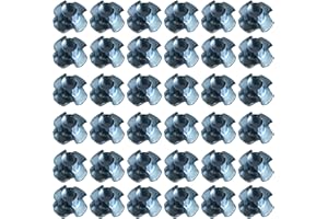 IEUYO 1/4" T-Nut Assortment Kit Four Pronged Carbon Steel Tee Nut, Tee Blind Nut, for Rock Climbing Holds, Wood, Cabinetry, etc. 80Pcs