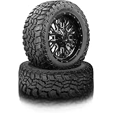 Set of 2 (TWO) Mastertrack Badlands M/T LT285/70R17 126/123Q 10 Ply Tires | Load Range E Light Truck Mud Terrain LT285/70/17 MT - Includes 3-Year Road Hazard Warranty (Tire Only)