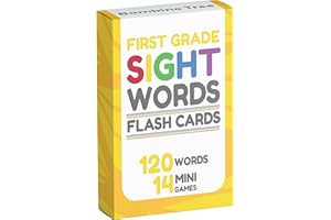 THE BAMBINO TREE Sight Words Flash Cards 1st Grade - 120 High Frequency Words from Dolch's and Fry's Lists for 6-7 Years