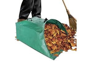 VELARIONNA Leaf Collector, 200L Collapsible Garden Bag for Yard Waste, Extra Large Reusable Lawn Leaf Bags for Leaves, Lawn Trash, and Home Use